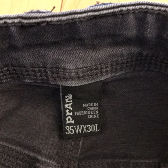 PRANA mens pants BREATHE RN 123977 sz 35-30 gray . Excellent! - Picture 7 of 10